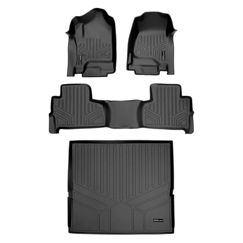 Load image into Gallery viewer, Smart Trim™ Custom Fit Floor Liners For 2015-2020 Chevrolet Tahoe / GMC Yukon With 2nd Row Bucket Seats
