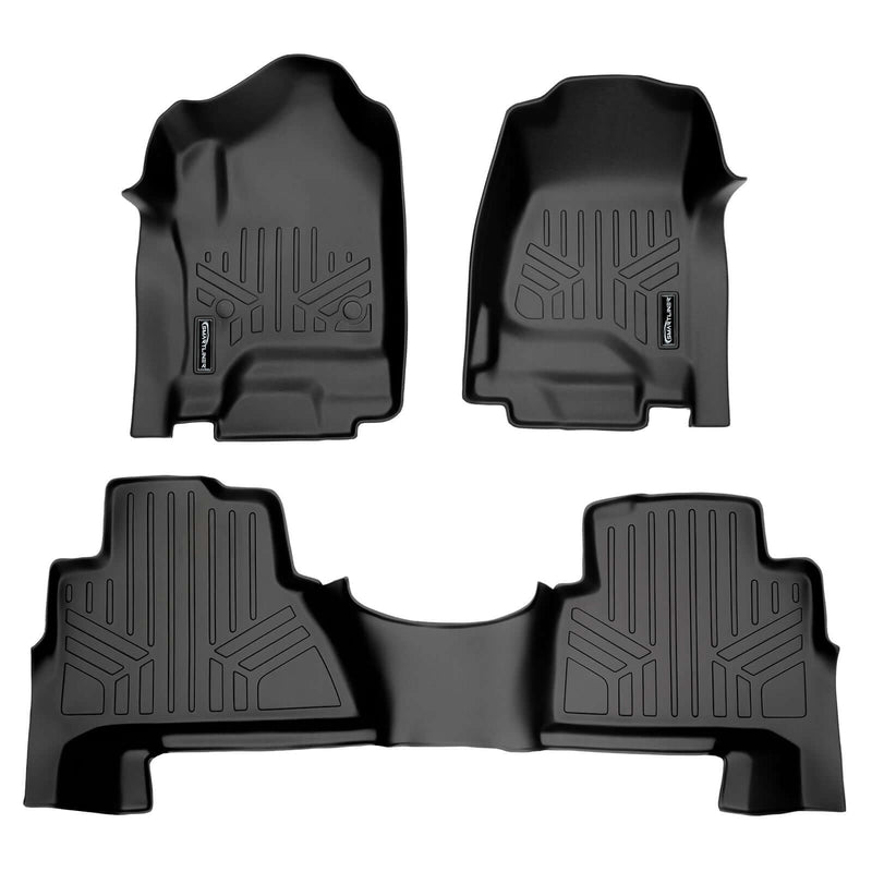 Load image into Gallery viewer, Smart Trim™ Custom Fit Floor Liners For 2015-2020 Cadillac Escalade with Second Row Bucket Seats
