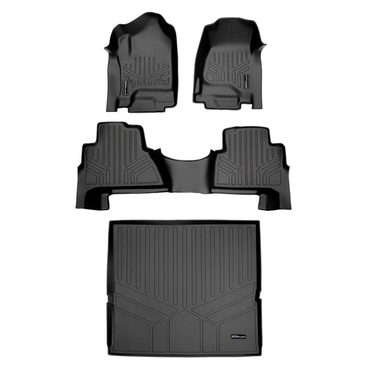 Smart Trim™ Custom Fit Floor Liners For 2015-2020 Cadillac Escalade with Second Row Bucket Seats