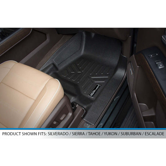 SMARTLINER Custom Fit Floor Liners For 2014-2018 Silverado/Sierra 1500 - 2015-2021 2500/3500 HD