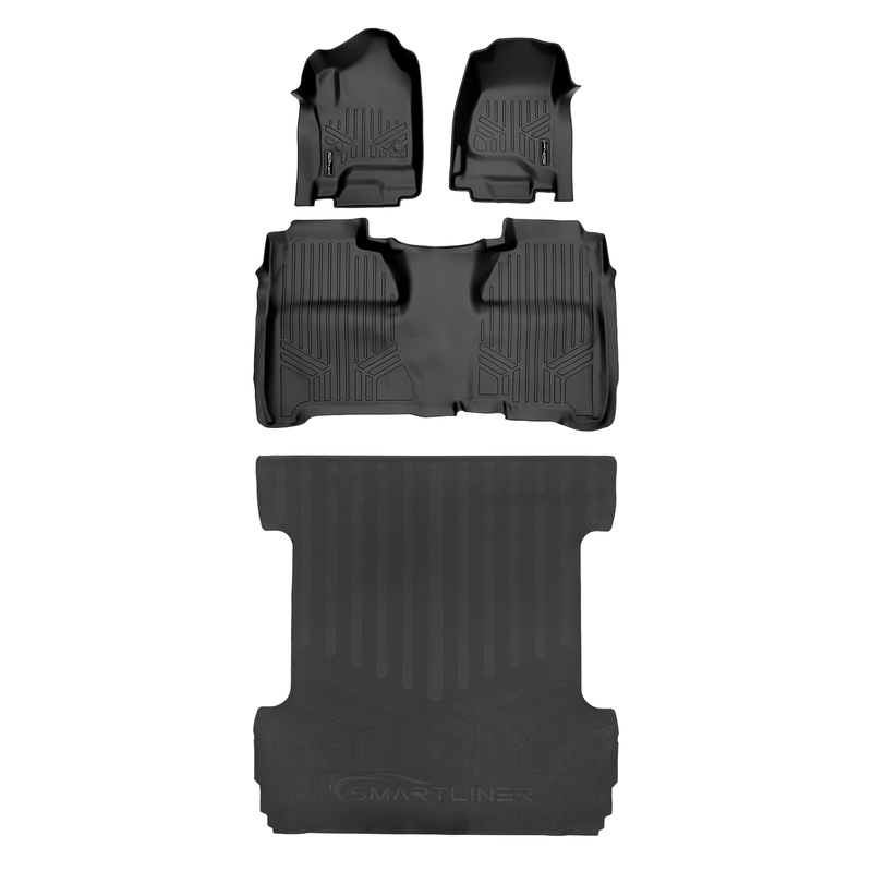 Load image into Gallery viewer, SmartCoverage™ Floor Liners For Crew Cab 2014-2018 Silverado/Sierra 1500 - 2015-2021 2500/3500 HD
