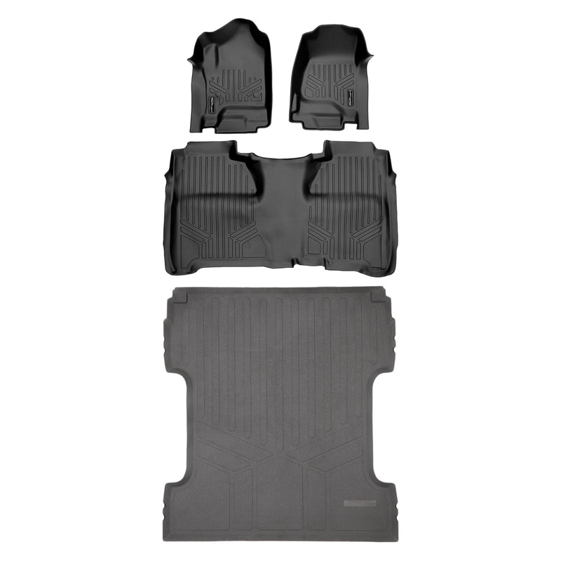 Load image into Gallery viewer, SmartCoverage™ Custom Fit Floor Liners For Crew Cab 2014-2018 Silverado/Sierra 1500 - 2015-2021 2500/3500 HD
