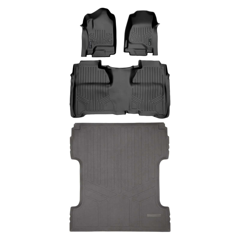 Load image into Gallery viewer, SmartCoverage™ Custom Fit Floor Liners For Crew Cab 2014-2018 Silverado/Sierra 1500 - 2015-2021 2500/3500 HD
