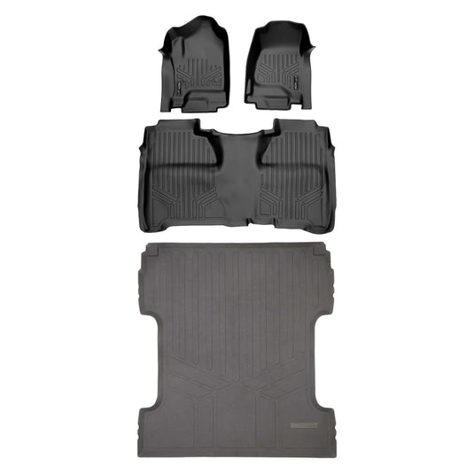 SmartCoverage™ Custom Fit Floor Liners For Crew Cab 2014-2018 Silverado/Sierra 1500 - 2015-2021 2500/3500 HD