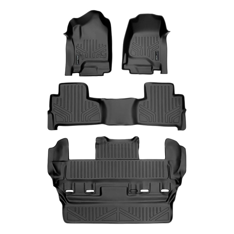 Load image into Gallery viewer, Smart Trim™ Custom Fit Floor Liners For 2015-2020 Chevrolet Tahoe / GMC Yukon With 2nd Row Bucket Seats
