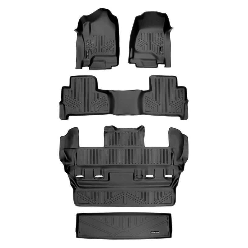 Load image into Gallery viewer, Smart Trim™ Custom Fit Floor Liners For 2015-2020 Chevrolet Tahoe / GMC Yukon With 2nd Row Bucket Seats
