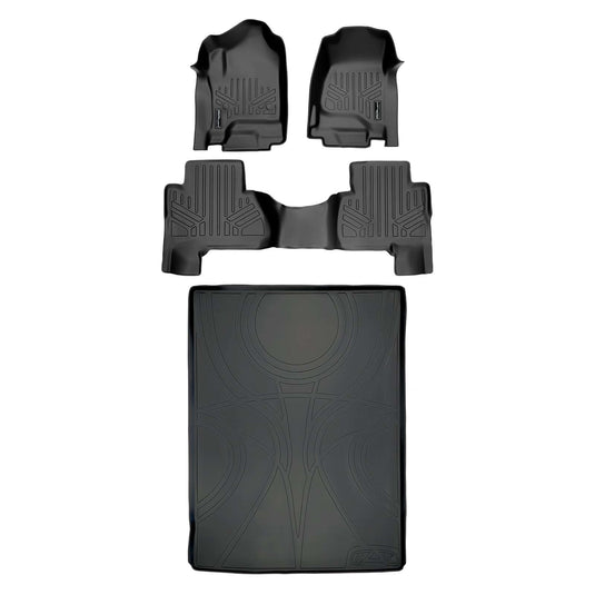SMARTLINER Custom Fit Floor Liners For 2015-2020 Cadillac Escalade ESV with 2nd Row Bench Seat