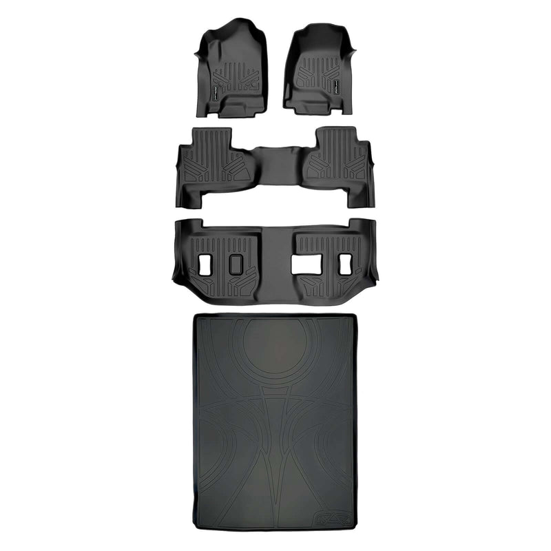 Load image into Gallery viewer, SMARTLINER Custom Fit Floor Liners For 2015-2020 Suburban / Yukon XL (with 2nd Row Bench Seat)
