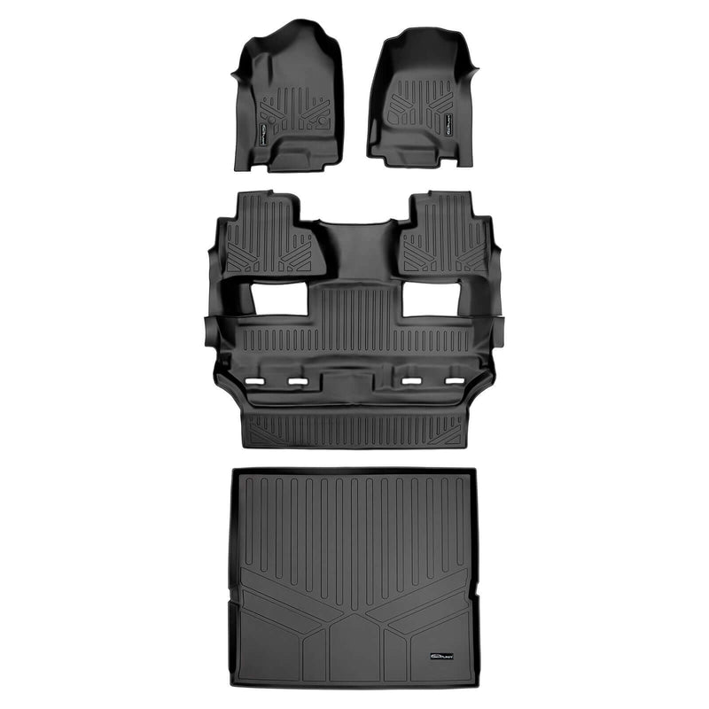 Load image into Gallery viewer, SMARTLINER Custom Fit Floor Liners For 2015 - 2020 Chevy Tahoe / GMC Yukon with 2nd Row Bucket Seats
