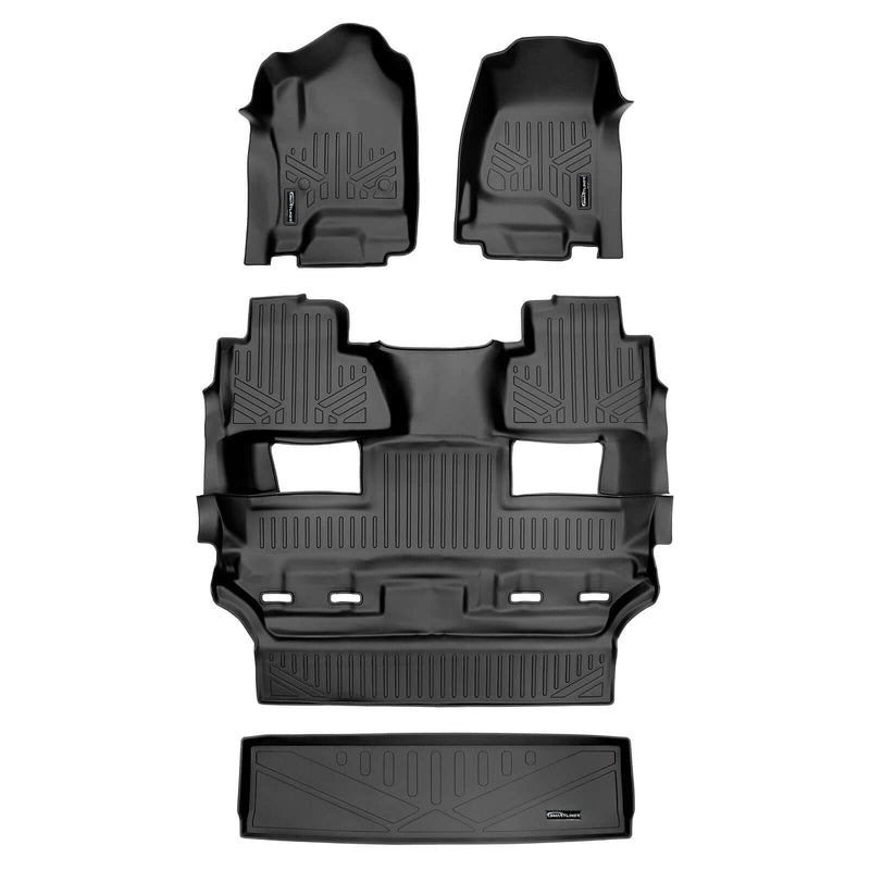 Load image into Gallery viewer, SMARTLINER Custom Fit Floor Liners For 2015 - 2020 Chevy Tahoe / GMC Yukon with 2nd Row Bucket Seats
