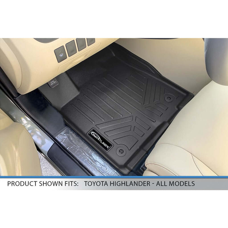 Load image into Gallery viewer, SMARTLINER Custom Fit Floor Liners For 2014-2019 Toyota Highlander (with 2nd Row Bench Seat)
