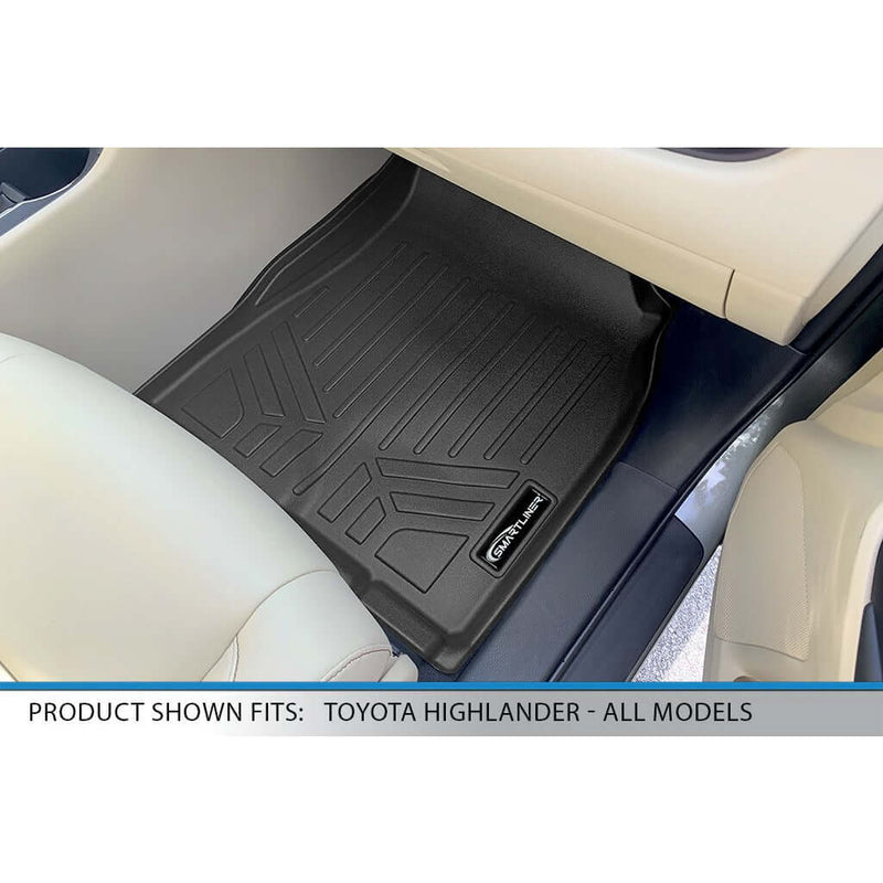 Load image into Gallery viewer, SMARTLINER Custom Fit Floor Liners For 2014-2019 Toyota Highlander with 2nd Row Bucket Seats (No Hybrid Models)
