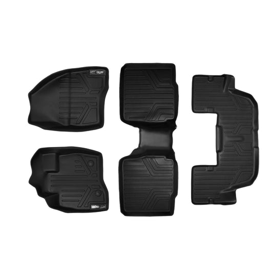 SMARTLINER Custom Fit Floor Liners For 2015-2016 Ford Explorer (with 2nd Row Center Console)