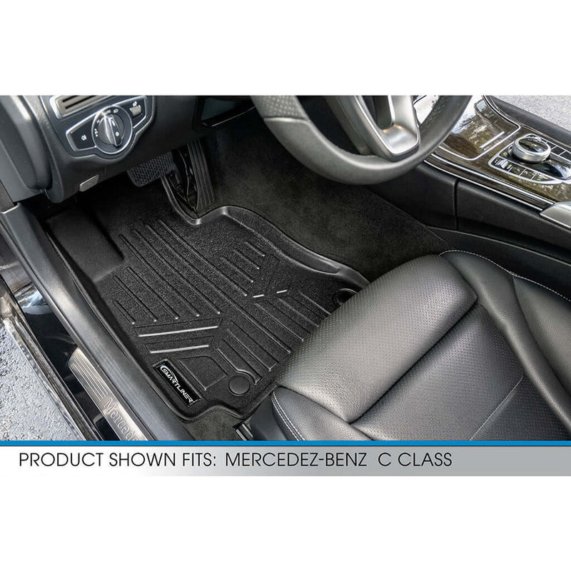 Load image into Gallery viewer, Smart Trim™ Custom Fit Floor Liners For 2015-2021 Mercedes Benz C Class Sedan (No Hybrid Models)
