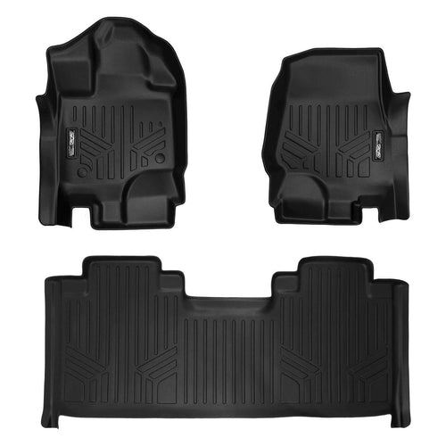 SMARTLINER Custom Fit Floor Liners For 2015-2025 Ford F-150 SuperCab with 1st Row Bucket Seats Carpeted Flooring