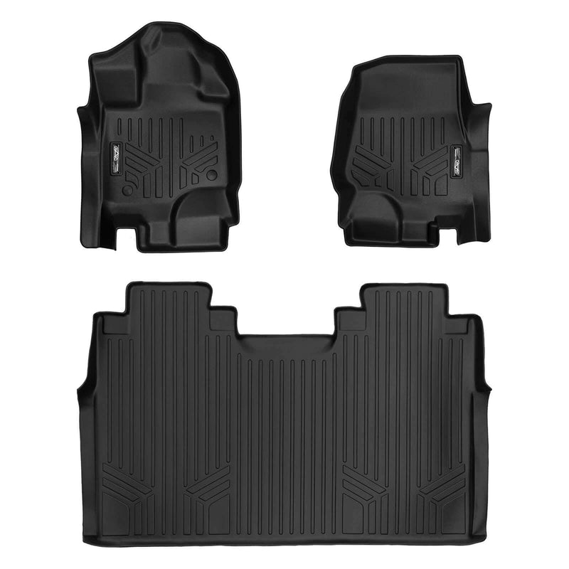 Load image into Gallery viewer, SMARTLINER Custom Fit Floor Liners For 2022-2025 Ford F-150 Lightning 2nd Row Bench seat without under seat fold-flat storage
