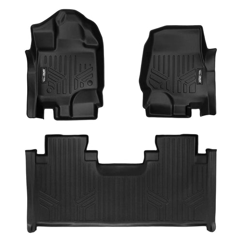 SMARTLINER Custom Fit Floor Liners For 2015-2025 Ford F-150 SuperCab with 1st Row Bench Seat with Vinyl Flooring