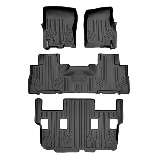 SMARTLINER Custom Fit Floor Liners For 2011 - 2017 Ford Expedition/Lincoln Navigator with 2nd Row Bucket Seats (No Console)