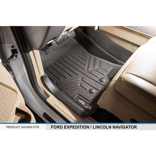 Smart Trim™ Custom Fit Floor Liners For 2011 - 2017 Ford Expedition EL/ Lincoln Navigator (with Console)