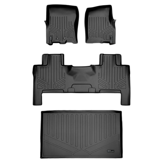 Smart Trim™ Custom Fit Floor Liners For 2011 - 2017 Ford Expedition EL/Lincoln Navigator (with 2nd Row Bench Seat or Console)