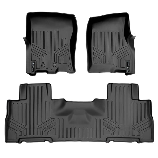 SMARTLINER Custom Fit Floor Liners For 2011 - 2017 Ford Expedition EL/ Lincoln Navigator with 2nd Row Bucket Seats (without Console)