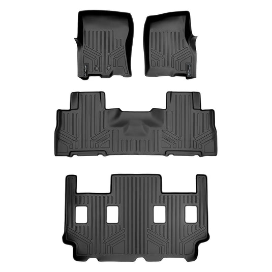 SMARTLINER Custom Fit Floor Liners For 2011 - 2017 Ford Expedition EL/ Lincoln Navigator with 2nd Row Bucket Seats (without Console)