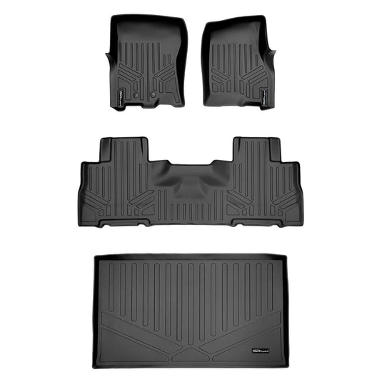 SMARTLINER Custom Fit Floor Liners For 2011 - 2017 Ford Expedition EL/ Lincoln Navigator with 2nd Row Bucket Seats (without Console)