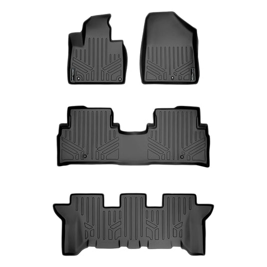 SMARTLINER Custom Fit Floor Liners For 2016-2020 Kia Sorento (7 Passenger Model Only)