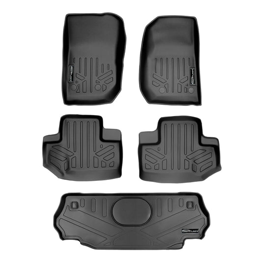 SMARTLINER Custom Fit Floor Liners For 2015-2018 Jeep Wrangler 2 Door Model Only (JK Old Body Style Only)