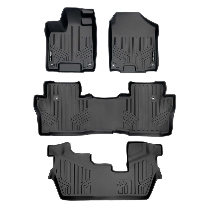 Load image into Gallery viewer, SMARTLINER Custom Fit Floor Liners For 2016-2022 Honda Pilot (8 Passenger Model)
