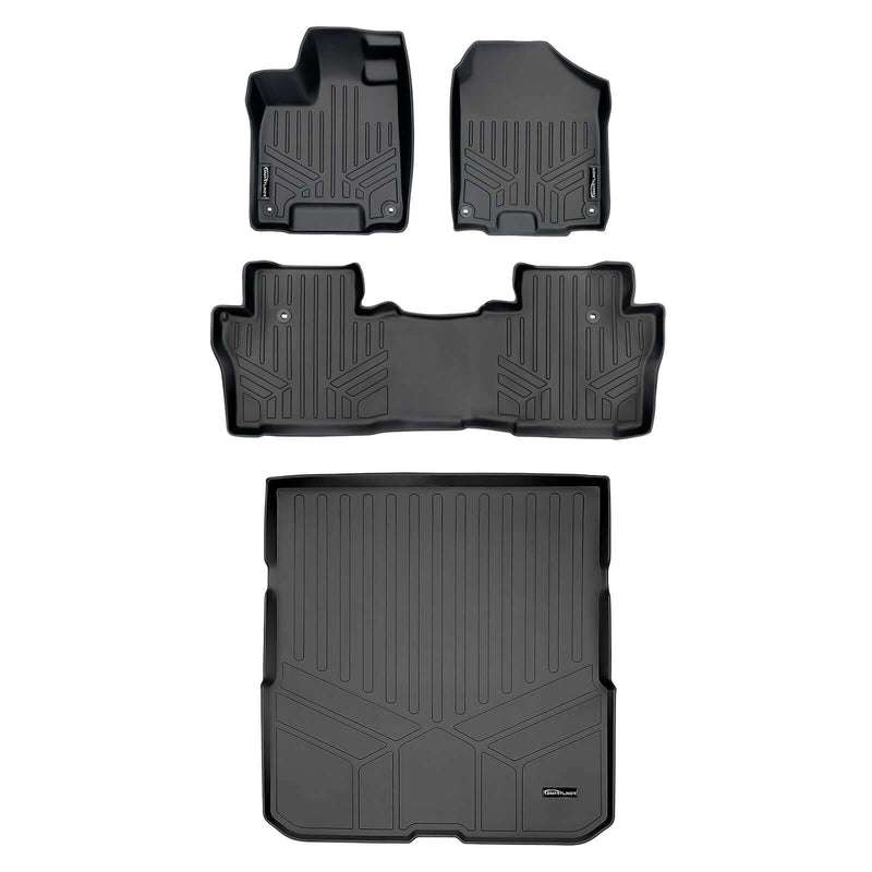 Load image into Gallery viewer, SMARTLINER Custom Fit Floor Liners For 2016-2022 Honda Pilot (8 Passenger Model)
