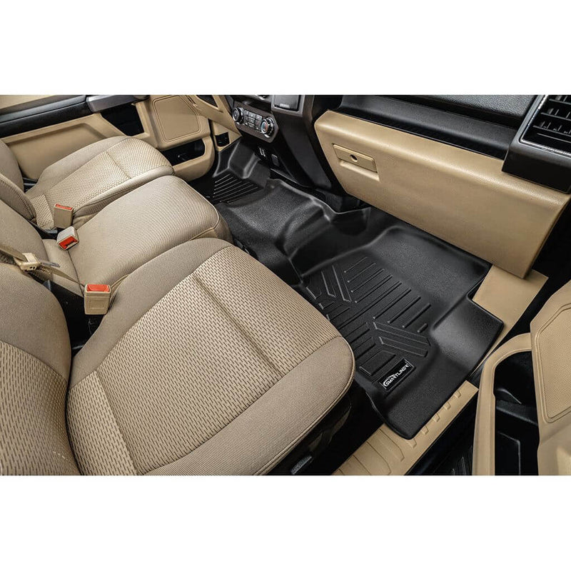 Load image into Gallery viewer, SMARTLINER Custom Fit Floor Liners For 2015-2025 Ford F-150 SuperCab with 1st Row Bench Seat with OTH Coverage &amp; Vinyl Flooring
