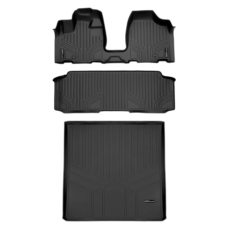 Load image into Gallery viewer, Smart Trim™ Custom Fit Floor Liners For 2013-2020 with 2nd Row Bench Seat and No Super Console
