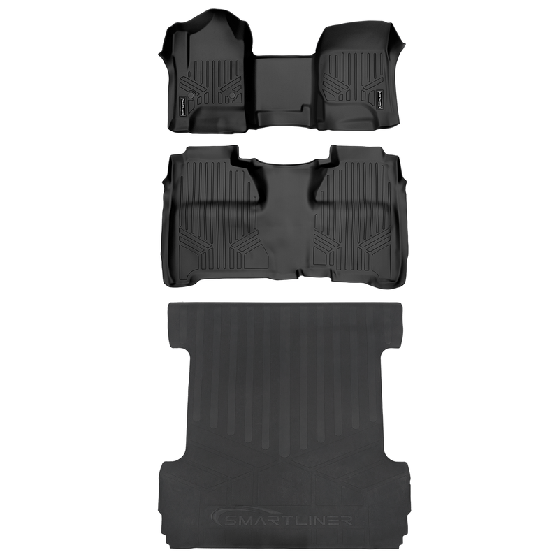 Load image into Gallery viewer, SMARTLINER Floor Liners for Crew Cab 2014-2018 Silverado/Sierra 1500 - 2015-2021 2500/3500 HD
