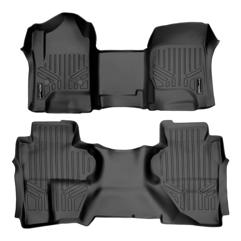 Load image into Gallery viewer, SMARTLINER Custom Fit Floor Liners For Double Cab 2014-2018 Silverado/Sierra 1500 - 2015-2021 2500/3500 HD
