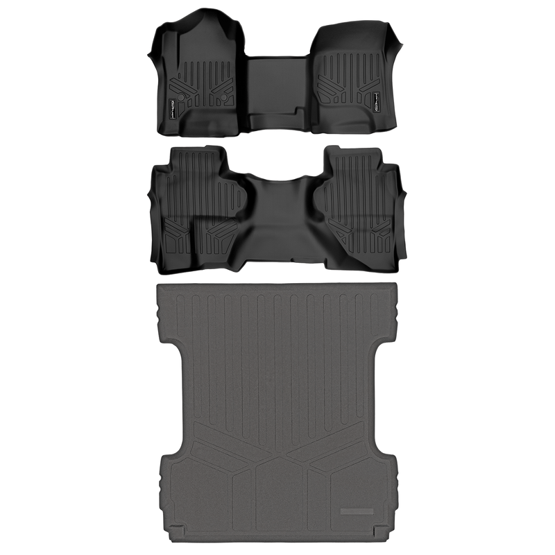 Load image into Gallery viewer, SMARTLINER Floor Liners for Double Cab 2014-2018 Silverado/Sierra 1500 - 2015-2021 2500/3500 HD
