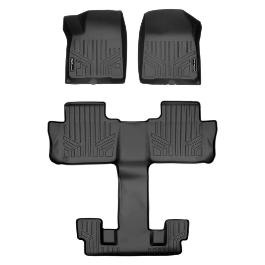 SMARTLINER Custom Fit Floor Liners For 2017-2023 GMC Acadia with 2nd Row Bucket Seats
