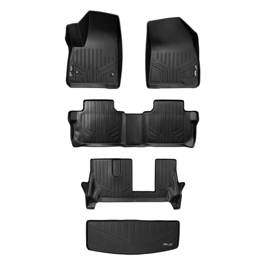 SMARTLINER Custom Fit Floor Liners For 2017-2023 GMC Acadia (7 Passenger)