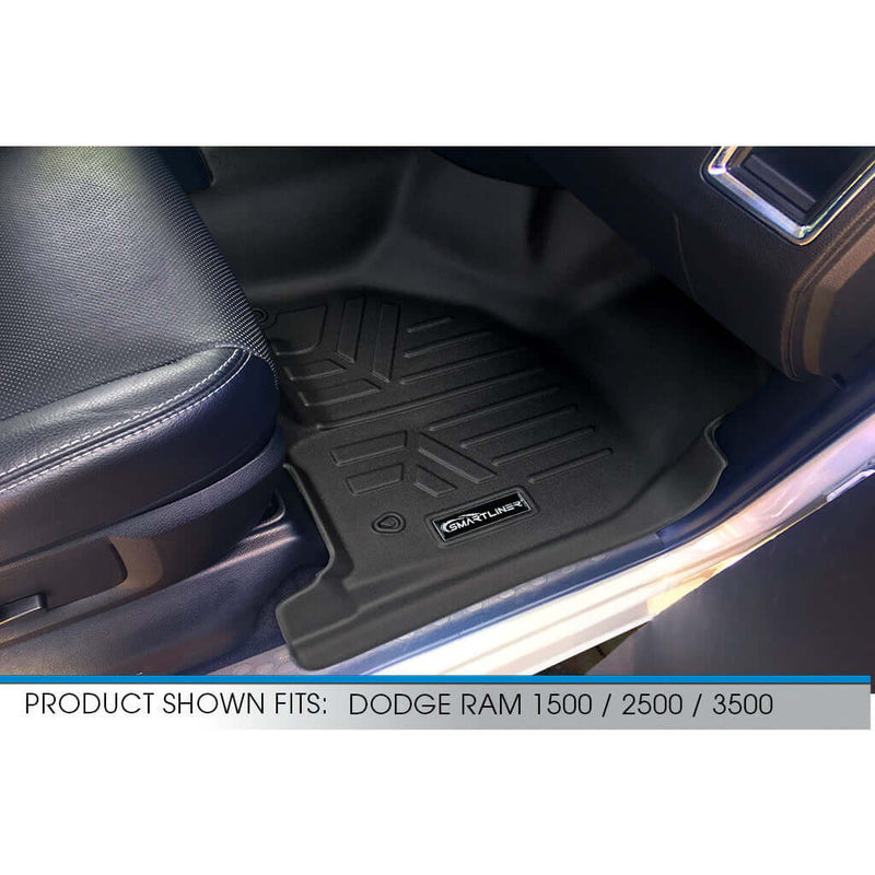 Load image into Gallery viewer, Smart Trim™ Custom Fit Floor Liners For 2012-2022 Ram 1500/2500/3500 Crew (4 Full Size Doors) with 1st Row Bench Seat
