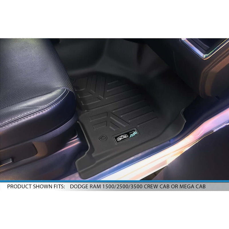 Load image into Gallery viewer, Smart Trim™ Custom Fit Floor Liners For 2012-2022 Ram 1500/2500/3500 Crew (4 Full Size Doors) with 1st Row Bench Seat
