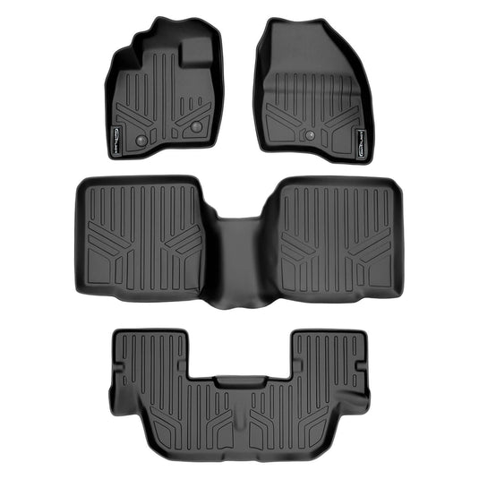 SMARTLINER Custom Fit Floor Liners For 2017-2019 Ford Explorer (without 2nd Row Center Console)