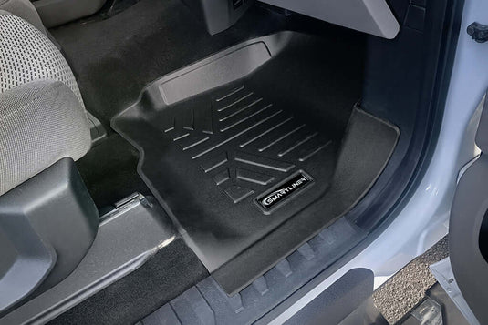 SMARTLINER Custom Fit Floor Liners For 2017-2025 Ford F-250/F-350 Super Duty Crew Cab with 1st Row Bench Seat and No UnderSeat Storage