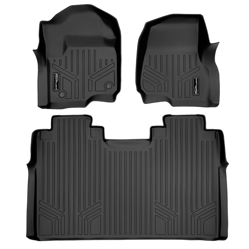 Load image into Gallery viewer, SMARTLINER Custom Fit Floor Liners For 2017-2025 Ford F-250/F-350 Super Duty Crew Cab with 1st Row Bench Seat and No UnderSeat Storage
