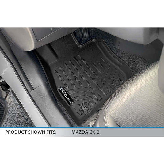 SMARTLINER Custom Fit Floor Liners For 2016-2021 Mazda CX-3 With Cargo Tray