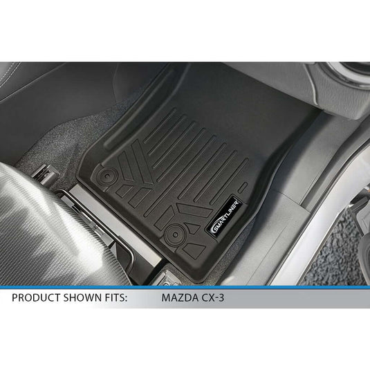 SMARTLINER Custom Fit Floor Liners For 2016-2021 Mazda CX-3 With Cargo Tray