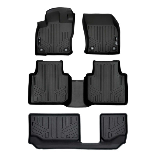 SMARTLINER Custom Fit Floor Liners For 2018-2024 Volkswagen Tiguan (7 Passenger)
