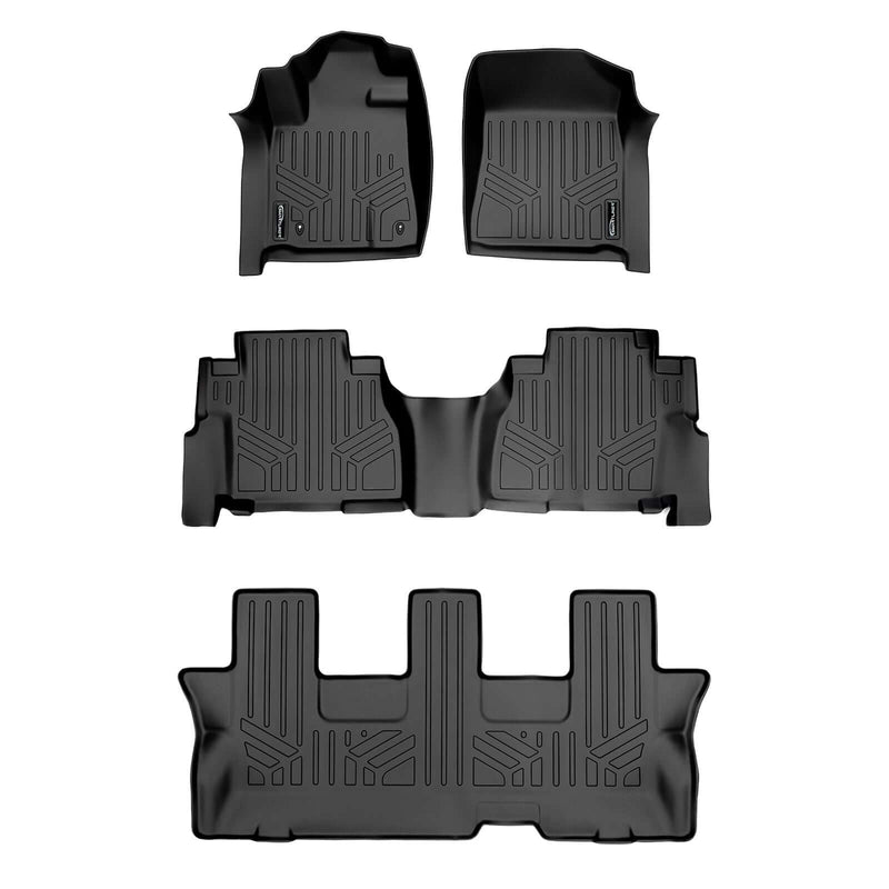 Load image into Gallery viewer, SMARTLINER Custom Fit Floor Liners For 2008-2011 Toyota Sequoia (with Bench Seat)
