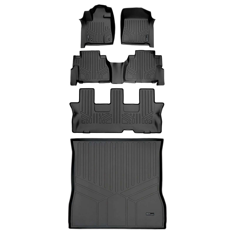 Load image into Gallery viewer, SMARTLINER Custom Fit Floor Liners For 2008-2011 Toyota Sequoia (with Bench Seat)
