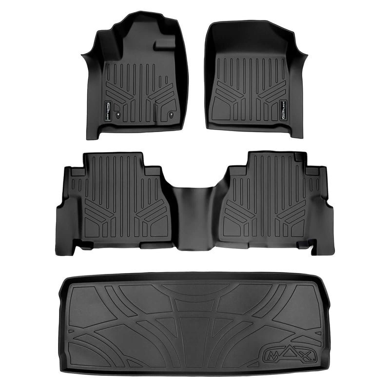 Load image into Gallery viewer, SMARTLINER Custom Fit Floor Liners For 2008-2011 Toyota Sequoia (with Bench Seat)
