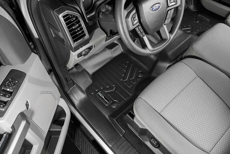 Load image into Gallery viewer, SMARTLINER Custom Fit Floor Liners For 2017-2025 Ford F-250|F-350 Super Crew Cab with 1st Row Bench Seat with Over The Hump Coverage and no 2nd Row Under Seat Storage
